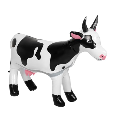 BESPORTBLE Aufblasbares Kuhspielzeug Große Kuh Deko für Kindergeburtstage Lustige und Sichere Party Dekoration für Farm Mottopartys Vielseitiges Zubehör für Drinnen und Draußen BESPORTBLE Aufblasbares Kuhspielzeug Große Kuh Deko für Kindergeburtstage Lustige und Sichere Party Dekoration für Farm Mottopartys Vielseitiges Zubehör für Drinnen und Draußen von BESPORTBLE