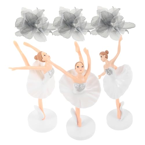 BESPORTBLE Ballerina Kuchendekoration Set Teiliges Elegantes Ballerina Deko Set mit Weißen Figuren und Grauen Blütenblättern für Geburtstagsfeiern und Besondere Anlässe BESPORTBLE Ballerina Kuchendekoration Set Teiliges Elegantes Ballerina Deko Set mit Weißen Figuren und Grauen Blütenblättern für Geburtstagsfeiern und Besondere Anlässe von BESPORTBLE