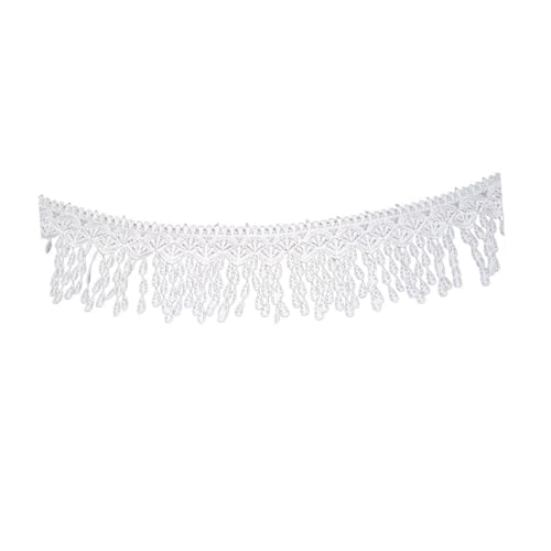 BESPORTBLE Barthänger Schal Hilfsmaterial Verzierungen Besticktes Band Kleider Spitzenband Zum Basteln Quasten Nähen Spitzenstoff Bänder Accessoires Einfassung Basteln Schnürsenkel Weiß BESPORTBLE Barthänger Schal Hilfsmaterial Verzierungen Besticktes Band Kleider Spitzenband Zum Basteln Quasten Nähen Spitzenstoff Bänder Accessoires Einfassung Basteln Schnürsenkel Weiß von BESPORTBLE