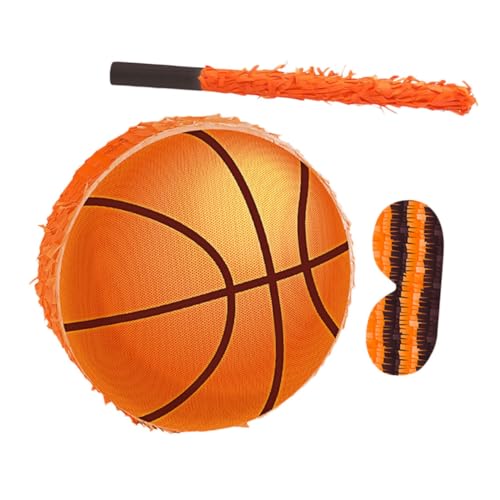 BESPORTBLE Basketball Pinata mit Robustem Karton Inklusive und Augenbinde für Sportliche Geburtstagsfeiern Vielseitige Dekoration und Interaktives Partyspiel für Jungen Mädchen BESPORTBLE Basketball Pinata mit Robustem Karton Inklusive und Augenbinde für Sportliche Geburtstagsfeiern Vielseitige Dekoration und Interaktives Partyspiel für Jungen Mädchen von BESPORTBLE