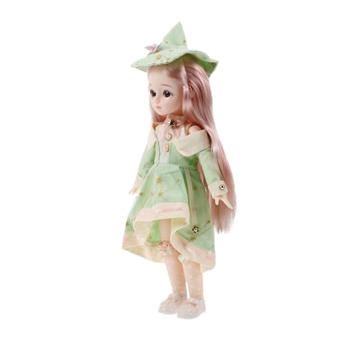 BESPORTBLE Bjd Puppe mit Bohemian Stil Kleidung Sommer Puppe mit Hut Schuhen Outfit Bewegliche Gelenke Süße Bjd für Sammler und Spielzeugliebhaber von BESPORTBLE