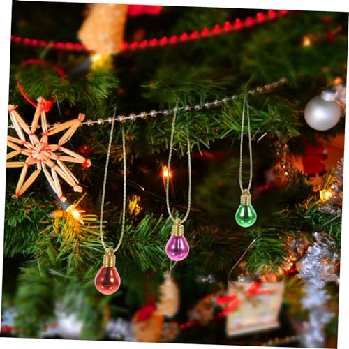 BESPORTBLE Bunte Kunststoff Lampenperlen mit Schnur Weihnachtsdeko DIY Anhänger Bruchsicher Vielseitig für Christbaumschmuck Bastelprojekte Garten und Haustürdekoration BESPORTBLE Bunte Kunststoff Lampenperlen mit Schnur Weihnachtsdeko DIY Anhänger Bruchsicher Vielseitig für Christbaumschmuck Bastelprojekte Garten und Haustürdekoration von BESPORTBLE
