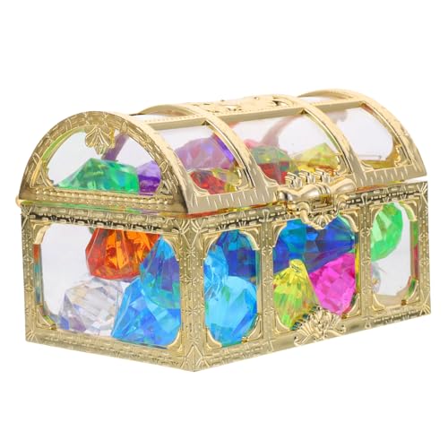 BESPORTBLE Buntes Acryl diamant Kunststoff schmucksteinen in Geschenkbox Leichte Fake Jewels für Basteln Dekorieren und Piratenspiele von BESPORTBLE