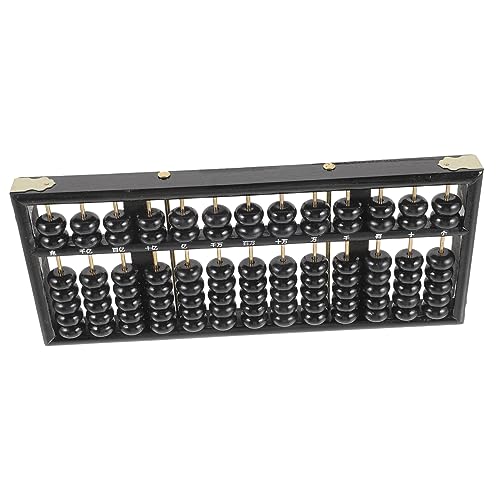 BESPORTBLE Chinesischer Holzrechenrahmen Für Junge Mädchen Spalten Abacus Für Mathematische Bildung Mit Holzperlen Und Stabilem Metallrahmen Für Schüler Und Anfänger von BESPORTBLE