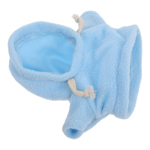 BESPORTBLE Dekorativer Hoodie für Stoffbären Niedliches Kostüm für Puppen Wiederverwendbare Kleidung für Sammler Perfektes Zubehör für Plüschtiere Einfarbigem Blau von BESPORTBLE