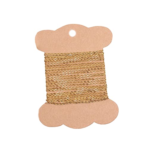 BESPORTBLE Edelstahl Querkabel Gliederkette Für DIY Schmuckprojekte – Flache Halskette in Gold - 300x0-12 Cm Ideal Für Bastelarbeiten Und Kreative Dekorationen von BESPORTBLE