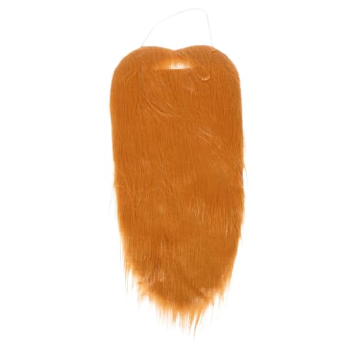 BESPORTBLE Falscher Schnurrbart Und Bart Urlaub Mit Falschem Bart Falsche Bärte Bart Gefälscht Einen Bart Vortäuschen Bart des Alten Mannes Bart Make-up Schnurrbart-kostüm Plüschstoffe Brown von BESPORTBLE