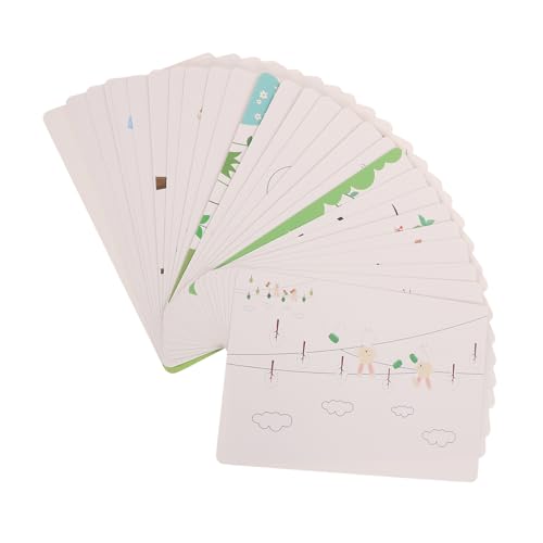 BESPORTBLE Fingerfarben Karten für Teiliges für Kreative Fingermalerei Fördert Fantasie und Geschicklichkeit Handwerksspielzeug für Eltern Junge Mädchen Interaktion von BESPORTBLE