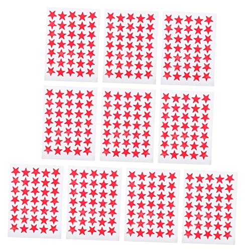 BESPORTBLE Fünfzackige Sternaufkleber für Kinder Selbstklebende Belohnungssternaufkleber 10 Blätter Dekorative Sticker für Klassenzimmer Partys Kunst Handwerk BESPORTBLE Fünfzackige Sternaufkleber für Kinder Selbstklebende Belohnungssternaufkleber 10 Blätter Dekorative Sticker für Klassenzimmer Partys Kunst Handwerk von BESPORTBLE