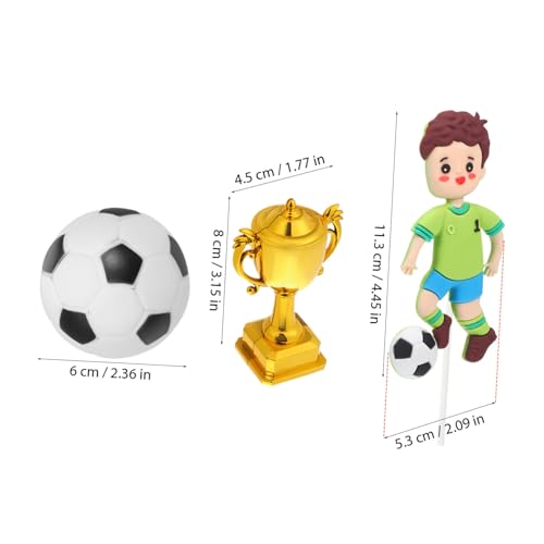 BESPORTBLE Fußball Geburtstagstorten Deko Trophy Fußball Kunststoff Pokal Bunte Langelebig Kuchenfiguren für Kinderparty Einfache Anwendung Passend für Verschiedene BESPORTBLE Fußball Geburtstagstorten Deko Trophy Fußball Kunststoff Pokal Bunte Langelebig Kuchenfiguren für Kinderparty Einfache Anwendung Passend für Verschiedene von BESPORTBLE