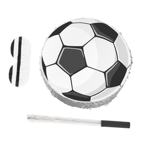 BESPORTBLE Fußball Pinata mit und Augenbinde für Kindergeburtstag Robuste Karton Pinata Fußball Partydeko für Party Motto und Sport Events BESPORTBLE Fußball Pinata mit und Augenbinde für Kindergeburtstag Robuste Karton Pinata Fußball Partydeko für Party Motto und Sport Events von BESPORTBLE