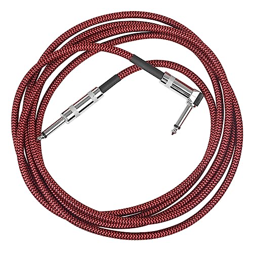 BESPORTBLE Gitarren Patchkabel Geflochtenes Audiokabel Für Gitarre Und Bass Rotes Und Schwarzes Design Hochwertiges Zubehör Für Musikinstrumente von BESPORTBLE