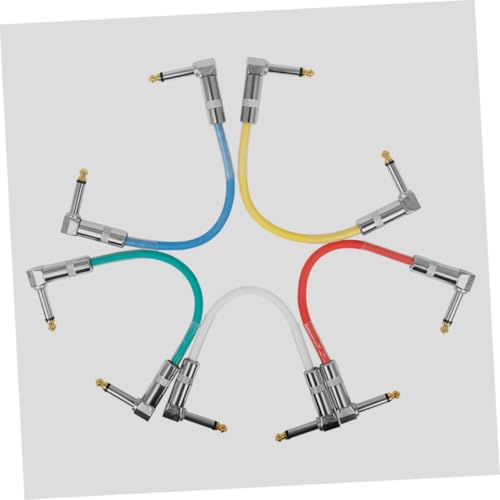 BESPORTBLE Gitarren Patchkabel mit Geräuschreduzierendem Pvc mantel Metallstecker Rechtwinklig Kompatibel mit Effektpedalen Kompakt und Langlebig Gitarre und Musikgeräte BESPORTBLE Gitarren Patchkabel mit Geräuschreduzierendem Pvc mantel Metallstecker Rechtwinklig Kompatibel mit Effektpedalen Kompakt und Langlebig Gitarre und Musikgeräte von BESPORTBLE