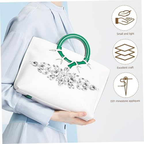 BESPORTBLE Glänzende Strass Applikation Wassertröpfchenform Hochwertige Glassteine DIY Kleidung Patch für Braut Gürtel Schuhe Dekoration Zubehör Weiß BESPORTBLE Glänzende Strass Applikation Wassertröpfchenform Hochwertige Glassteine DIY Kleidung Patch für Braut Gürtel Schuhe Dekoration Zubehör Weiß von BESPORTBLE