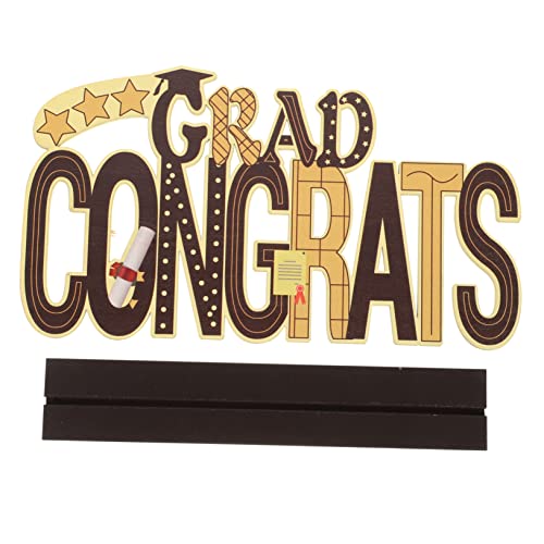 BESPORTBLE Graduation Party Holz Deko Kreatives Zentrumstück für Abschlussfeiern Leicht und Platzsparend für Foto Requisiten und Festliche BESPORTBLE Graduation Party Holz Deko Kreatives Zentrumstück für Abschlussfeiern Leicht und Platzsparend für Foto Requisiten und Festliche von BESPORTBLE