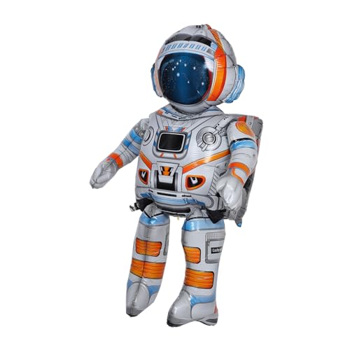 BESPORTBLE Großer Astronautenballon Stehender Luftballon Partydeko Weltraumthema Kindergeburtstag Vielseitig Verwendbar Robust Einfach Aufblasbar von BESPORTBLE
