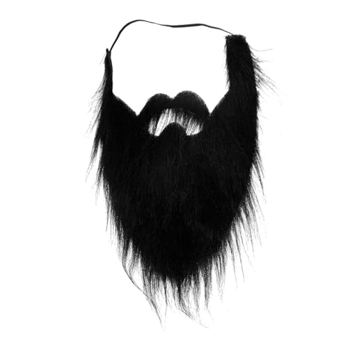 BESPORTBLE Großer Bart Cosplay Faltbart Falscher Schnurrbart Schnurrbärte Verrückter Charakter Faltbart Und Lustiger Kuss Halloween Faltbärte Selbstklebend Partykostüme Plüschstoff von BESPORTBLE
