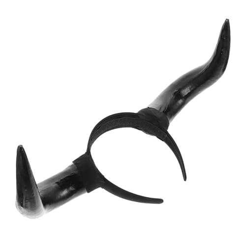 BESPORTBLE Halloween Horn Stirnband Cosplay Kopfschmuck Teufelshörner Haarreif Leichtes Langlebiges Partyaccessoire für Erwachsene Bequem Tragbar für Kostüm und Themenpartys von BESPORTBLE