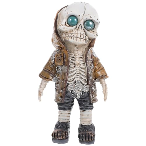 BESPORTBLE Halloween Skelett Figurine aus Resin Cooles Halloween Deko Ornament für Partys Tische und Regale Gruselige Dekoration für Zuhause und Veranstaltungen BESPORTBLE Halloween Skelett Figurine aus Resin Cooles Halloween Deko Ornament für Partys Tische und Regale Gruselige Dekoration für Zuhause und Veranstaltungen von BESPORTBLE