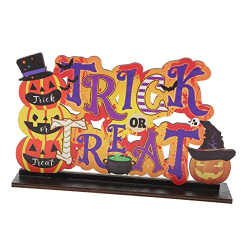 BESPORTBLE Halloween Tischdekoration Aus Holz Exquisites Tischschild Für Halloween Party Trick Oder Treat Deko Für Festliche Anlässe Hochwertiges Für Stimmungsvolle Feiern BESPORTBLE Halloween Tischdekoration Aus Holz Exquisites Tischschild Für Halloween Party Trick Oder Treat Deko Für Festliche Anlässe Hochwertiges Für Stimmungsvolle Feiern von BESPORTBLE