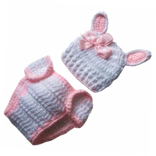 BESPORTBLE Handgefertigtes Neugeborenen Fotokostüm Baumwollgarn Gestricktes Hasen mit Mütze und Langlebiges Babyfoto Requisit für und Ostern BESPORTBLE Handgefertigtes Neugeborenen Fotokostüm Baumwollgarn Gestricktes Hasen mit Mütze und Langlebiges Babyfoto Requisit für und Ostern von BESPORTBLE