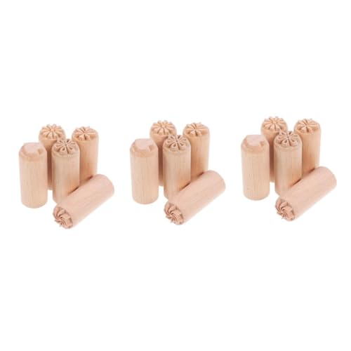 BESPORTBLE Handgeschnitzte Holzstempel 5 Stück Für Ton Und Knetmasse – Dekorative Stempel Mit Blumenmuster Und Holzgriff - Ideal Für Scrapbooking - Keramikdruck Und Modellieren 2 Cm Größe BESPORTBLE Handgeschnitzte Holzstempel 5 Stück Für Ton Und Knetmasse – Dekorative Stempel Mit Blumenmuster Und Holzgriff - Ideal Für Scrapbooking - Keramikdruck Und Modellieren 2 Cm Größe von BESPORTBLE