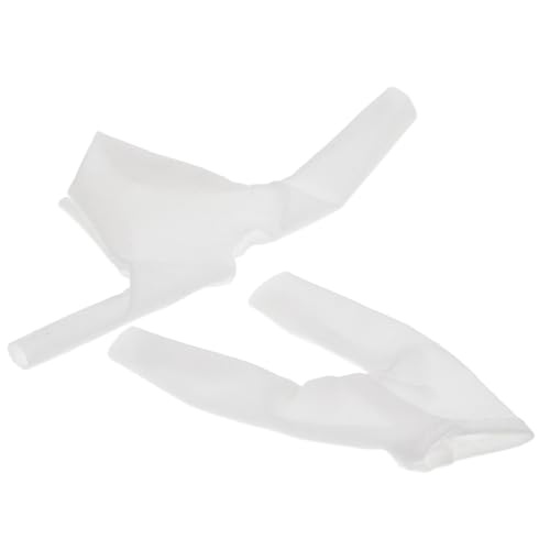 BESPORTBLE Herbstkleidung Lowkragen Hemd Puppen-t-Shirt Kleidung Für Actionfiguren Elastisches Hemd Mit Niedrigem Kragen Ob11 Herbstkleidung Puppen-herbstoutfit Sommertops Weiß Polyester von BESPORTBLE