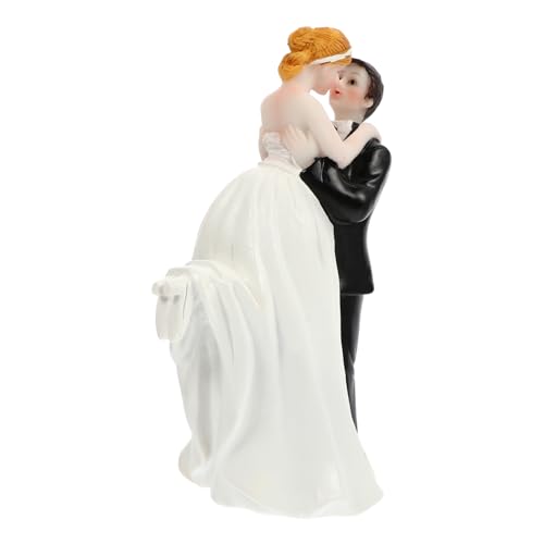 BESPORTBLE Hochwertiger Resin Cake Topper Brautpaar Hochzeitstorte Deko Glatte Oberfläche Farbenfrohe Gestaltung Vielseitig für Hochzeitsfeier Atmosphärische Partydekoration Langlebige von BESPORTBLE