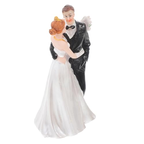 BESPORTBLE Hochzeitstorten Deko Braut Bräutigam Resin Figurine Langlebig Elegant als Party und Gastgeschenk Vielseitig Einsetzbar für Hochzeitstorte und Heimdekoration von BESPORTBLE