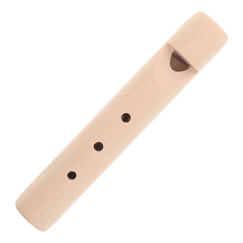 BESPORTBLE Holzflöte Für Unbemalt DIY Musikinstrument Kleine Pfeife Zum Selbergestalten Für Kreative Flöteninstrument Für Spaß von BESPORTBLE