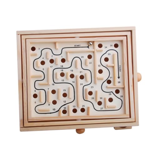 BESPORTBLE Holzperlen Labyrinth Puzzle für Pädagogisches Lernspiel für Jungen und Mädchen Fördert Problemlösungsfähigkeiten und Logisches Geschicklichkeitsspiel aus Holz BESPORTBLE Holzperlen Labyrinth Puzzle für Pädagogisches Lernspiel für Jungen und Mädchen Fördert Problemlösungsfähigkeiten und Logisches Geschicklichkeitsspiel aus Holz von BESPORTBLE