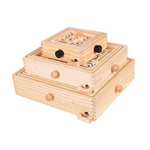 BESPORTBLE Holzperlen Labyrinthspielzeug für Pädagogisches Puzzle für Jungen und Mädchen Lernspielzeug Geduld und Problemlösungsfähigkeiten von BESPORTBLE