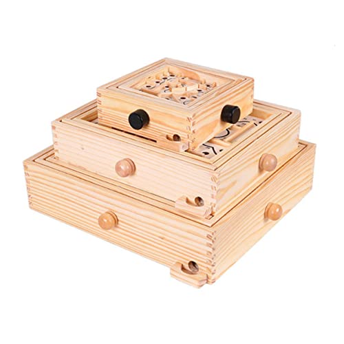 BESPORTBLE Holzperlen Maze Puzzle für Pädagogisches Lernspielzeug Problemlösungsfähigkeiten und für Drinnen für Jungen und Mädchen von BESPORTBLE