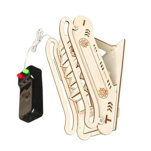 BESPORTBLE Holzpuzzle Für Aufzüge Kleines DIY-Modell Elektrisches Spielzeug Experimenteller Bausatz Holzbausatz Für Junge Mädchen Mechanisches Puzzle Bastelprojekt Für Aufzüge von BESPORTBLE