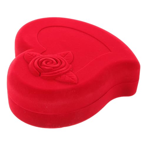 BESPORTBLE Kasten Rote Liebesschmuckschatulle geformt Container Hochzeit Herz schmuckkästchen Schmuckzubehör Schmuckschachtel Halskette Boxen Schmuckschatullen Verpackung Flanell BESPORTBLE Kasten Rote Liebesschmuckschatulle geformt Container Hochzeit Herz schmuckkästchen Schmuckzubehör Schmuckschachtel Halskette Boxen Schmuckschatullen Verpackung Flanell von BESPORTBLE
