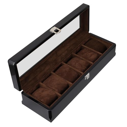 BESPORTBLE Kasten Schmuckschatulle Aus Holz Beobachten Sie Den Fall Uhrenvitrine Klavier Farbe Black BESPORTBLE Kasten Schmuckschatulle Aus Holz Beobachten Sie Den Fall Uhrenvitrine Klavier Farbe Black von BESPORTBLE