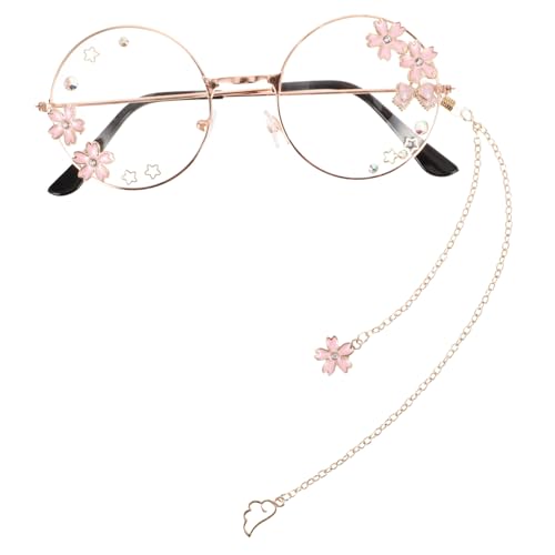 BESPORTBLE Kawaii Brille Mit Kette Für Cosplay Süße Brille Für Frauen Coole Brillen Für Teenager Trendige Brillenkette Stilvolles Zubehör Für Partys Und Events BESPORTBLE Kawaii Brille Mit Kette Für Cosplay Süße Brille Für Frauen Coole Brillen Für Teenager Trendige Brillenkette Stilvolles Zubehör Für Partys Und Events von BESPORTBLE