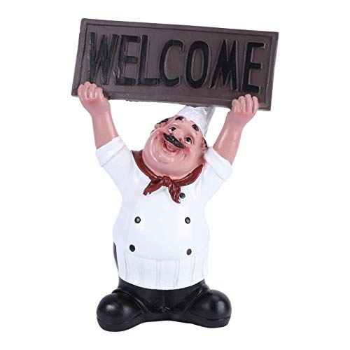BESPORTBLE Koch Figur Küchenchef Bäcker mit Welcome Schild Harz Koch Dekofigur Stil A Desktop Ornamente Dekoration Für Küche Restaurant Café Bar Bäckerei BESPORTBLE Koch Figur Küchenchef Bäcker mit Welcome Schild Harz Koch Dekofigur Stil A Desktop Ornamente Dekoration Für Küche Restaurant Café Bar Bäckerei von BESPORTBLE
