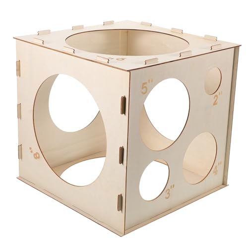 BESPORTBLE Kollapsbare Holz Ballon Messbox mit Öffnungen Präzises Messwerkzeug für Ballondekorationen Bogen und Säulen Benutzerfreundlich und Vielseitig Einsetzbar für Luftballons und BESPORTBLE Kollapsbare Holz Ballon Messbox mit Öffnungen Präzises Messwerkzeug für Ballondekorationen Bogen und Säulen Benutzerfreundlich und Vielseitig Einsetzbar für Luftballons und von BESPORTBLE