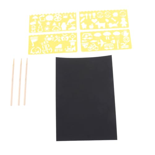 BESPORTBLE Kratzbilder Set Scratch Drawing Papers mit Spezialstiften für DIY Bastelpapier Malschablonen Kreative Kratzkunst für Junge Mädchen Kindergarten und Grundschule von BESPORTBLE