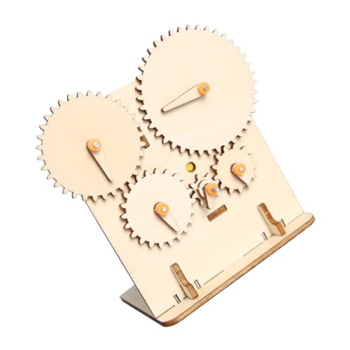 BESPORTBLE Kreatives Holzbausatz DIY Zahnmechanismus Getriebe Wissenschaftliches Experimentierkit zur Motorischer Fähigkeiten und Naturwissenschaftlicher Neugier für Schule und Zuhause von BESPORTBLE