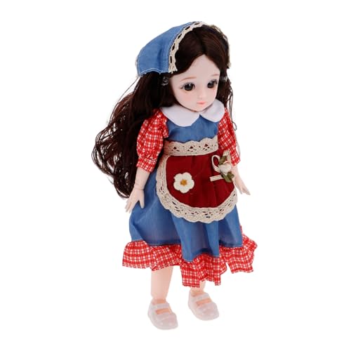 BESPORTBLE Kugelgelenkpuppe Spielfigur Hofpuppen-Thema Mit Outfit Schuhen Und Kopftuch Bewegliche Gliederpuppe Für Mädchen Und Junge Mädchen von BESPORTBLE