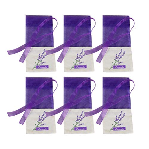 BESPORTBLE Lavendelbeutel Leere Säckchen 30Stück Organzabeutel Lavendel Duftsäckchen Säckchen Kordelzugbeutel zum Befüllenfür Lavendel, Gewürze und Kräuter (Dunkel Lila) von BESPORTBLE