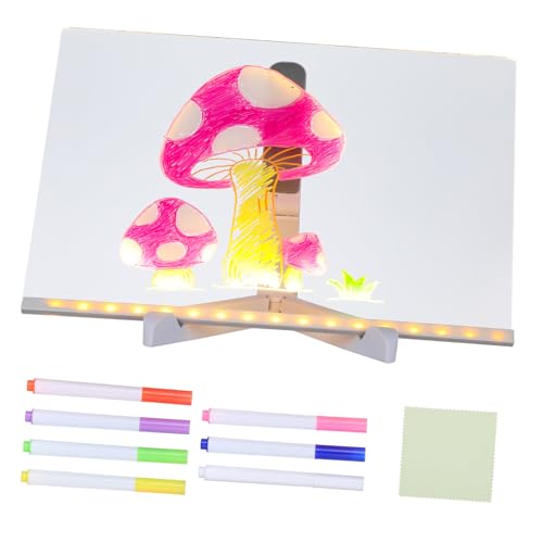 BESPORTBLE Leuchtendes Acryl-zeichenbrett für Wiederbeschreibbares Led-doodle-board mit Ständer Farbige Marker Lichtaktiviertes Lernspielzeug für Kreative Motorikentwicklung BESPORTBLE Leuchtendes Acryl-zeichenbrett für Wiederbeschreibbares Led-doodle-board mit Ständer Farbige Marker Lichtaktiviertes Lernspielzeug für Kreative Motorikentwicklung von BESPORTBLE