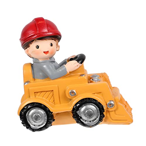 BESPORTBLE Lustiger Excavator Cake Topper Bagger Tischdeko für Geburtstag Party Tortendeko Baustellenfahrzeug Micro Landscape Ornament von BESPORTBLE