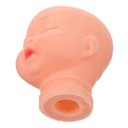 BESPORTBLE Mini Puppenkopf Schlafende Babypuppe DIY Bastelzubehör Handmade Puppenkopf für Schlüsselanhänger und Puppenhaus Dekoration Geschenkidee für Bastelfans von BESPORTBLE