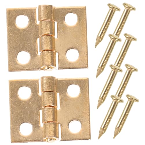 BESPORTBLE Miniatur Scharniere für Puppenhäuser Kleine Möbel Hardware für DIY Fenster und Türen Dekorative Miniatur Hinges für Puppenhaus Zubehör von BESPORTBLE