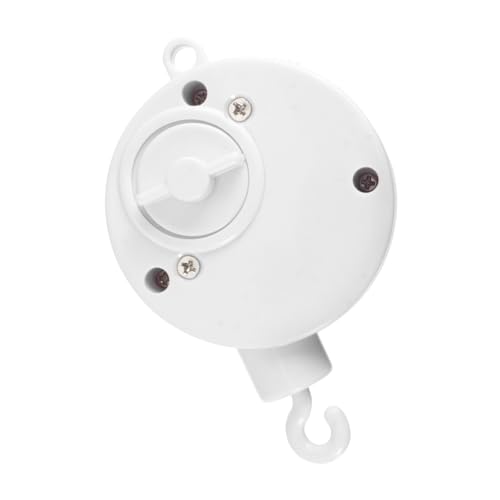 BESPORTBLE Mobile Musikspieluhr mit Drehbarem Plunger Haken Aufziehbare Spieluhr für Babybett Weiße Musikbox Fördert und Auditive Entwicklung DIY Musical Mobile Halterung von BESPORTBLE
