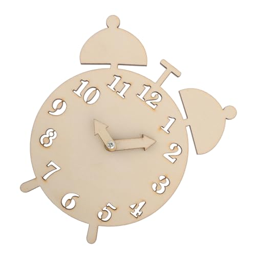 BESPORTBLE Montessori Lernuhr Holz Diy Kinderuhr zur Frühkindlichen Mathematikförderung für Jungen und Mädchen für Vorschulkinder im Klassenzimmer und Homeschooling von BESPORTBLE