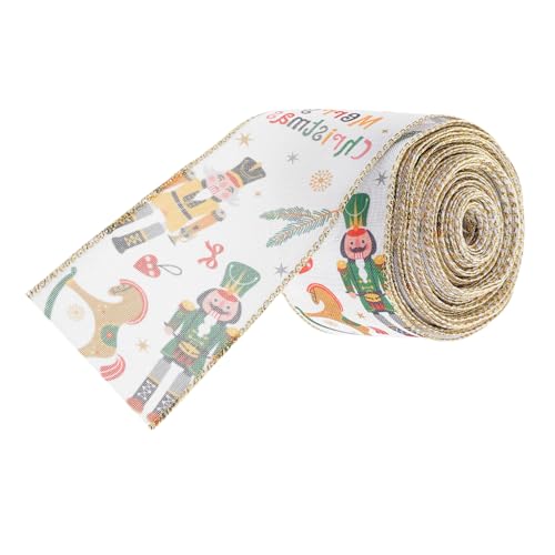 BESPORTBLE Nutcracker Weihnachtsband Cartoon Geschenkband für DIY Schleifen Kränze Baumdekorationen Halloween Ribbon Weihnachtsdeko Vielseitig Farbenfroh Robust BESPORTBLE Nutcracker Weihnachtsband Cartoon Geschenkband für DIY Schleifen Kränze Baumdekorationen Halloween Ribbon Weihnachtsdeko Vielseitig Farbenfroh Robust von BESPORTBLE